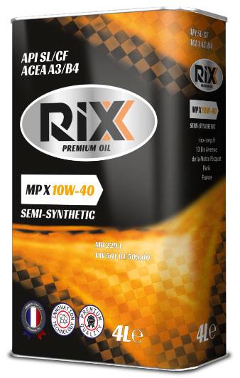 RIXX MP X SAE 10W-40 API SL/CF ACEA A3/B4