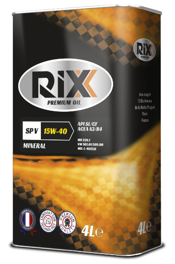 RIXX SP V 15W-40 API SL/CF ACEA A3/B4