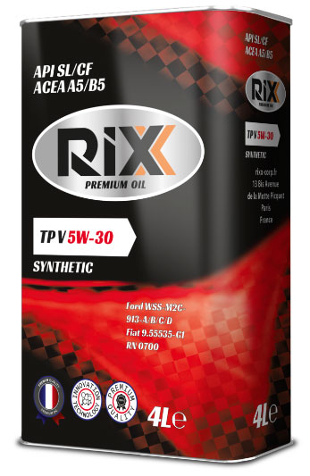 RIXX TP V SAE 5W-30 API SL/CF ACEA A5/B5