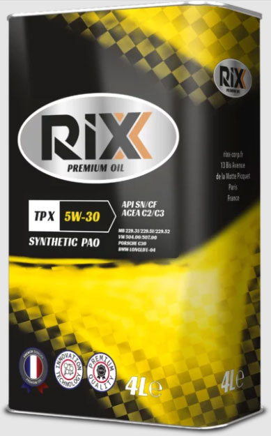 RIXX TP X SAE 5W-30 API SN/CF ACEA C2/C3
